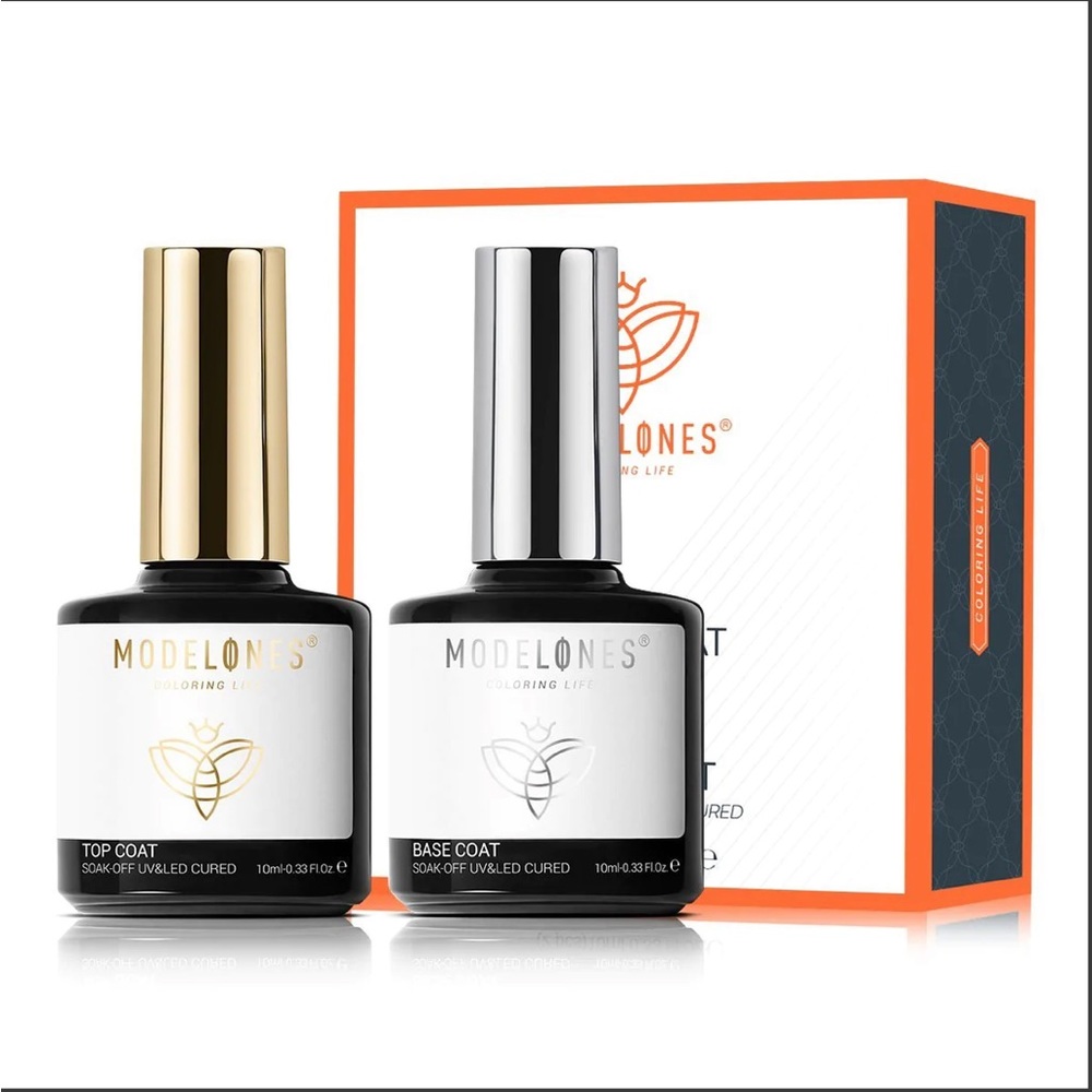 Modelones Top & Base Coat Set - (0.33oz*2) - NIB